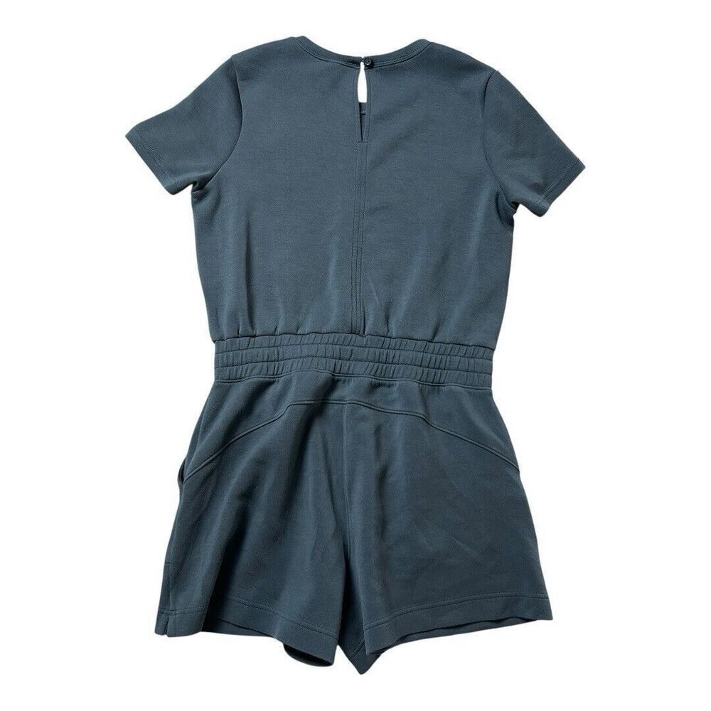 SPANX Short Sleeve Blue Romper Jumpsuit - Picture 2 of 10